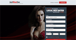 Desktop Screenshot of justwantsex.co.uk